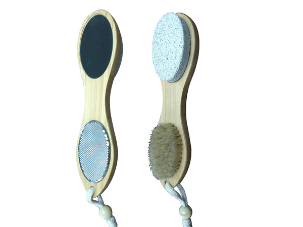 Cleanlogic Foot Buffer & Brush, 4 In 1, Footcare