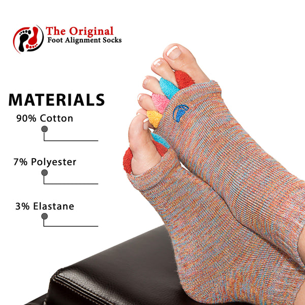 Toe Separator Socks, Foot Alignment Socks with Toe Separators
