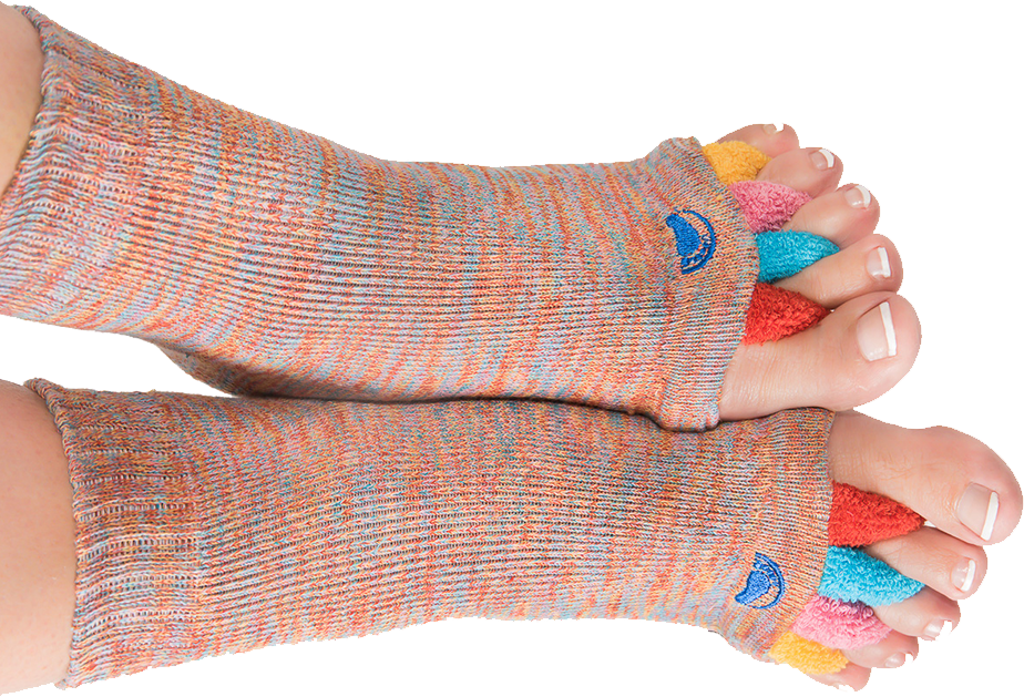 Foot Alignment Socks with Toe Separators by My Happy Feet, for Men or  Women