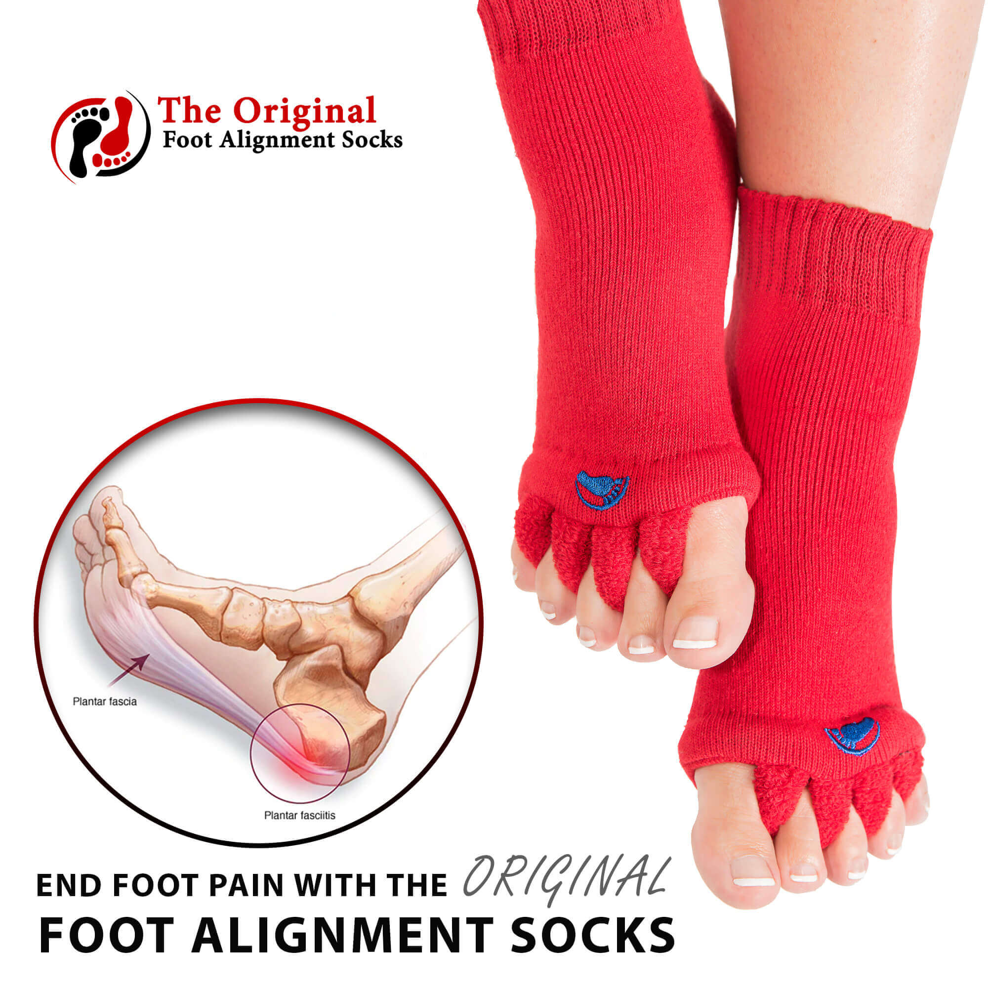 Pink Foot Alignment Socks